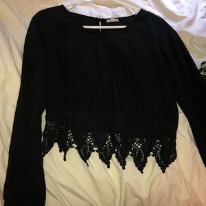 Black sheer long sleeve